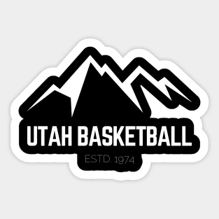 Utah Jazz Basketball 1974 Sticker